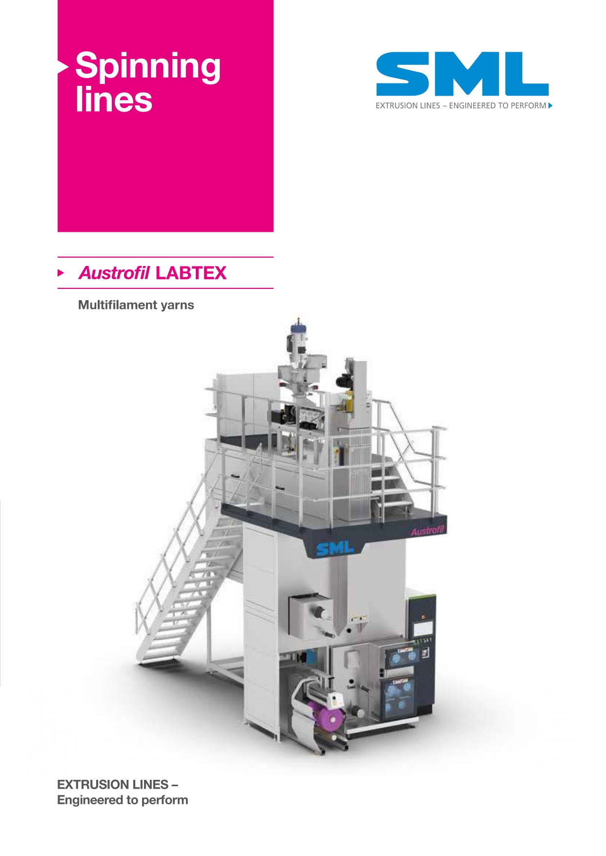 SML 最新一代 Austrofil LABTEX 測試和研發用擠出紡紗生產線